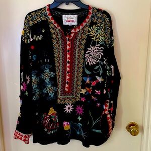 Johnny Was XL navy Blue